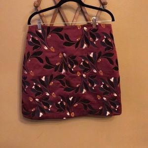 Ann Taylor Factory Maroon Skirt